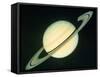 Voyager 1 Photo of Saturn & Its Rings-null-Framed Stretched Canvas