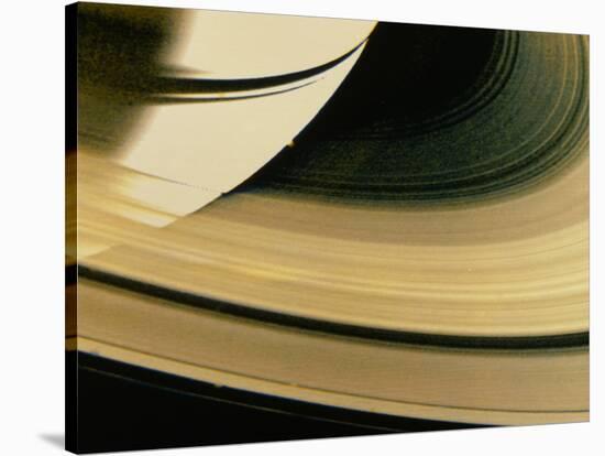 Voyager 1 Photo of Saturn & Its Rings-null-Stretched Canvas