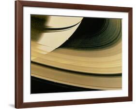 Voyager 1 Photo of Saturn & Its Rings-null-Framed Photographic Print