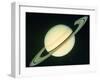 Voyager 1 Photo of Saturn & Its Rings-null-Framed Photographic Print