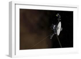 Voyager 1 Spacecraft Entering Interstellar Space-null-Framed Art Print