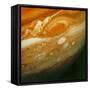 Voyager 1 View of Jupiter's Great Red Spot-null-Framed Stretched Canvas