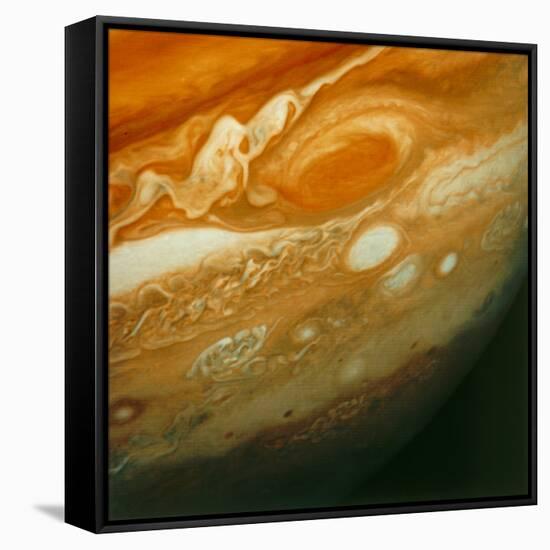 Voyager 1 View of Jupiter's Great Red Spot-null-Framed Stretched Canvas