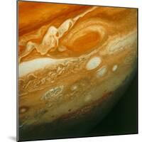 Voyager 1 View of Jupiter's Great Red Spot-null-Mounted Premium Photographic Print