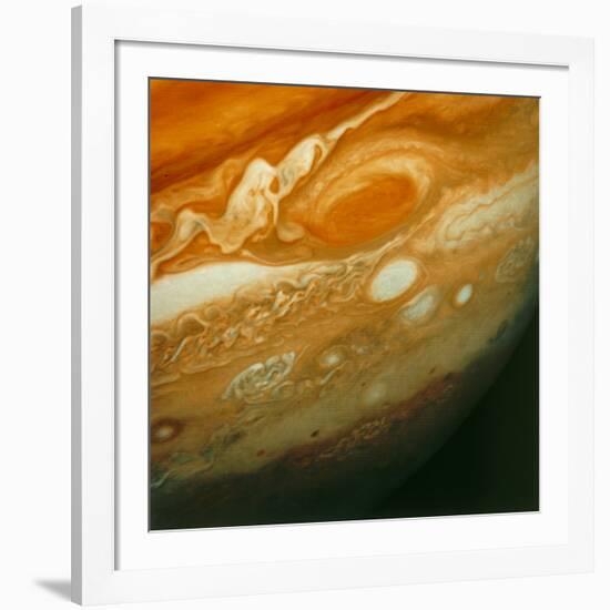 Voyager 1 View of Jupiter's Great Red Spot-null-Framed Photographic Print