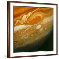 Voyager 1 View of Jupiter's Great Red Spot-null-Framed Photographic Print