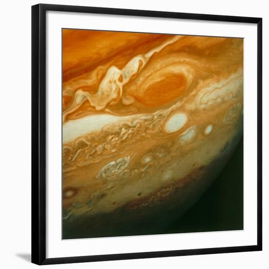 Voyager 1 View of Jupiter's Great Red Spot-null-Framed Photographic Print