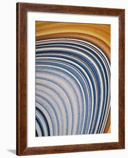 Voyager 2 Close-up of Saturn's C & B Ring-null-Framed Photographic Print