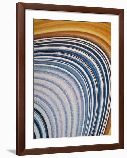 Voyager 2 Close-up of Saturn's C & B Ring-null-Framed Photographic Print