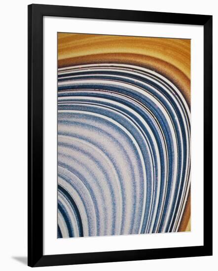 Voyager 2 Close-up of Saturn's C & B Ring-null-Framed Photographic Print