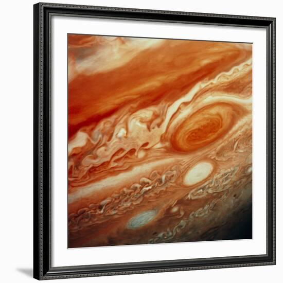 Voyager 2 Image of Jupiter, Showing Great Red Spot-null-Framed Photographic Print