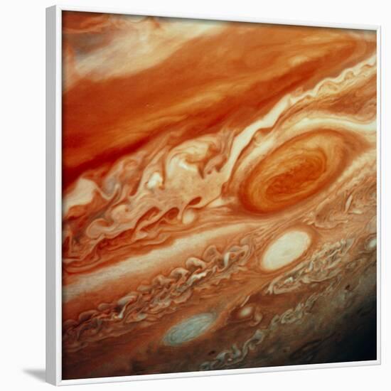 Voyager 2 Image of Jupiter, Showing Great Red Spot-null-Framed Photographic Print