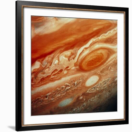 Voyager 2 Image of Jupiter, Showing Great Red Spot-null-Framed Photographic Print