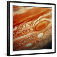 Voyager 2 Image of Jupiter, Showing Great Red Spot-null-Framed Photographic Print