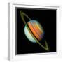 Voyager 2 Image of Saturn & Its Rings-null-Framed Premium Photographic Print