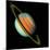 Voyager 2 Image of Saturn & Its Rings-null-Mounted Premium Photographic Print