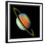Voyager 2 Image of Saturn & Its Rings-null-Framed Photographic Print