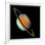 Voyager 2 Image of Saturn & Its Rings-null-Framed Photographic Print