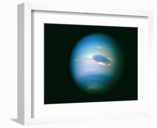 Voyager 2 Image of the Planet Neptune-null-Framed Premium Photographic Print