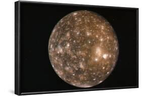 Voyager 2 Photo of Callisto, Jupiter's Fourth Moon-null-Framed Photographic Print