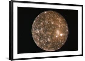 Voyager 2 Photo of Callisto, Jupiter's Fourth Moon-null-Framed Photographic Print