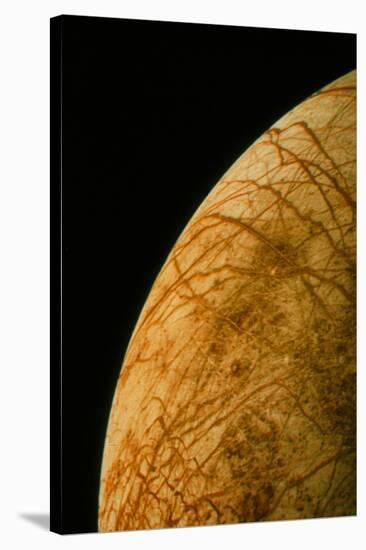Voyager 2 Photo of Europa, One of Jupiter's Moons-null-Stretched Canvas