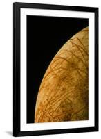 Voyager 2 Photo of Europa, One of Jupiter's Moons-null-Framed Photographic Print