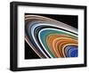 Voyager 2 Photograph of Saturn's Rings-null-Framed Premium Photographic Print