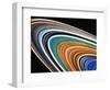 Voyager 2 Photograph of Saturn's Rings-null-Framed Premium Photographic Print