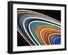 Voyager 2 Photograph of Saturn's Rings-null-Framed Premium Photographic Print