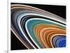 Voyager 2 Photograph of Saturn's Rings-null-Framed Photographic Print