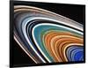 Voyager 2 Photograph of Saturn's Rings-null-Framed Photographic Print