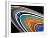 Voyager 2 Photograph of Saturn's Rings-null-Framed Photographic Print