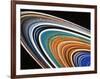 Voyager 2 Photograph of Saturn's Rings-null-Framed Photographic Print
