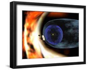 Voyager 2 Spacecraft Studies the Outer Limits of the Heliosphere-Stocktrek Images-Framed Photographic Print