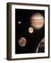 Voyager Mosaic of Jupiter & Its 4 Galilean Moons-null-Framed Photographic Print