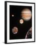 Voyager Mosaic of Jupiter & Its 4 Galilean Moons-null-Framed Photographic Print