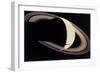 Voyager Photo of Saturn And Its Rings-null-Framed Photographic Print