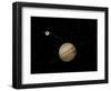 Voyager Spacecraft Near Jupiter and its Unrecognized Ring-null-Framed Art Print