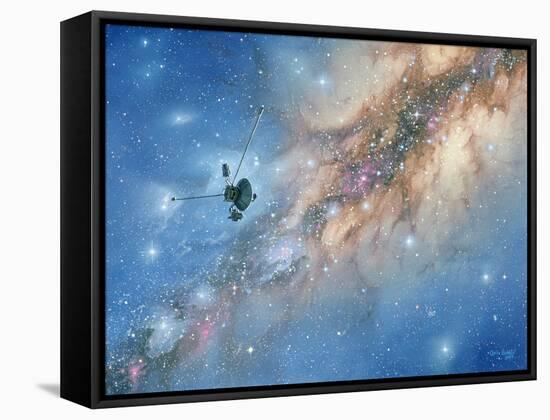 Voyager Spacecraft-Chris Butler-Framed Stretched Canvas