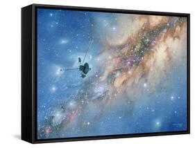 Voyager Spacecraft-Chris Butler-Framed Stretched Canvas