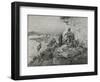 Voyageurs, 1898 (Oil on Board)-Charles Marion Russell-Framed Giclee Print