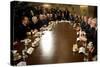 VP Cheney, Pres. Bush and Sec. Gates Meet with the Joint Chiefs of Staff, 2008-null-Stretched Canvas