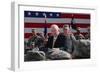 VP Dick Cheney Speaks to a Soldiers on Balad Air Base, Iraq, March 18, 2008-null-Framed Photo