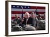 VP Dick Cheney Speaks to a Soldiers on Balad Air Base, Iraq, March 18, 2008-null-Framed Photo