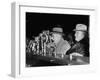 Vp Harry S. Truman Listening to FDR Radio Address-null-Framed Photographic Print