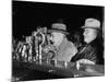 Vp Harry S. Truman Listening to FDR Radio Address-null-Mounted Photographic Print