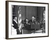 VP Harry S. Truman Sitting in Background as President Franklin D. Roosevelt Makes Inaugural Address-George Skadding-Framed Photographic Print