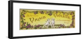 Vraie Violette Soap Label - Paris, France-Lantern Press-Framed Art Print