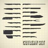 Vector Set: Pirate Supplies Silhouettes and Icons-vreddane-Art Print